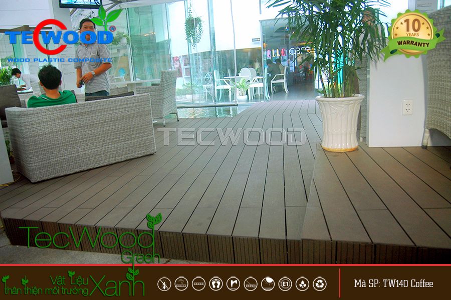 Sàn gỗ composite trang trí dự án Bitexco