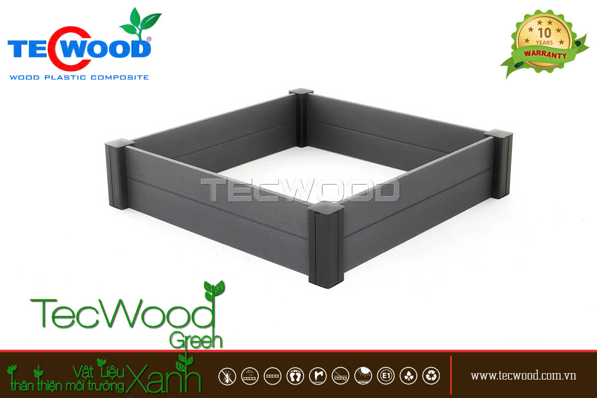 Chậu ghép gỗ nhựa trồng rau thông minh