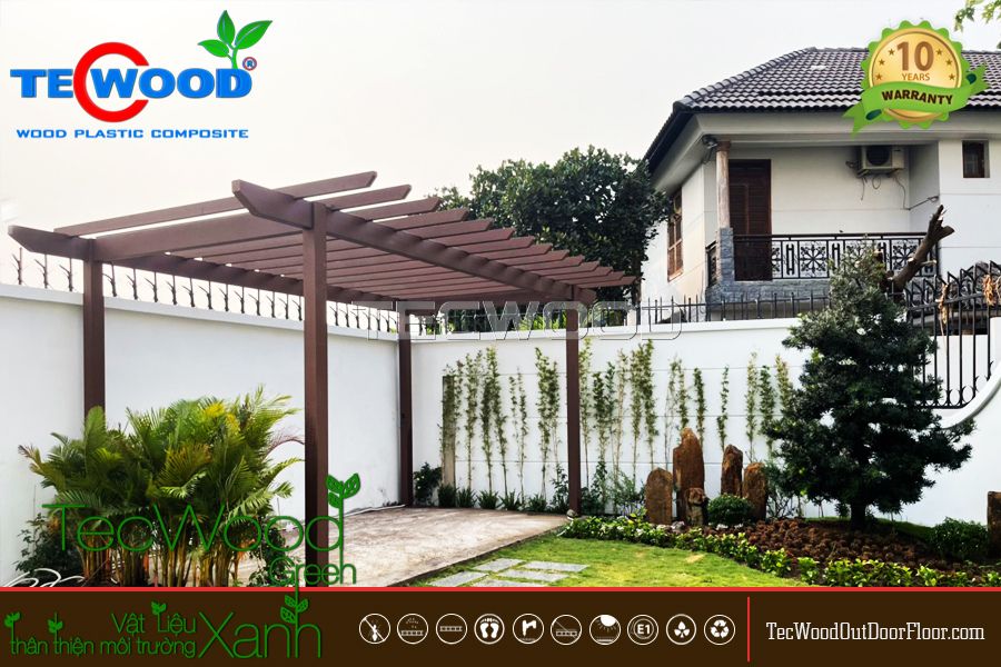 Giàn hoa trang trí sân vườn