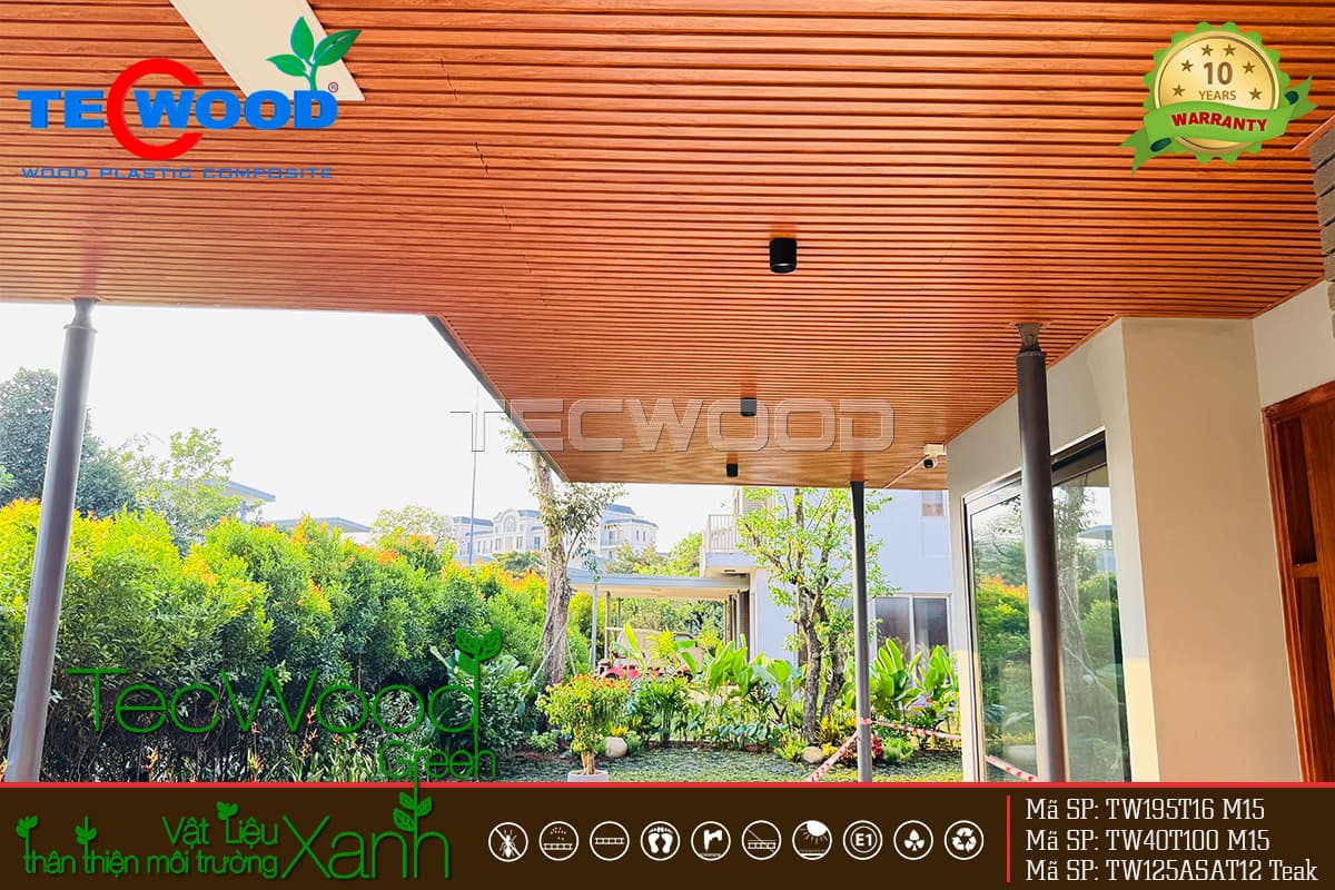 Tấm ốp lam sóng gỗ nhựa