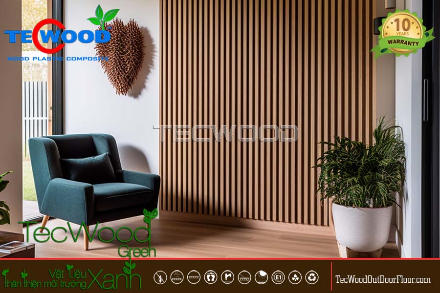 Tấm ốp tường màu Coffee ốp tường trang trí phòng khách