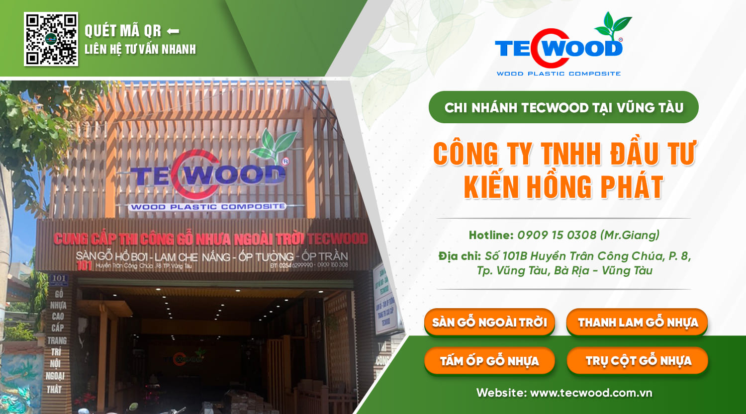 gỗ nhựa vũng tàu của tecwood
