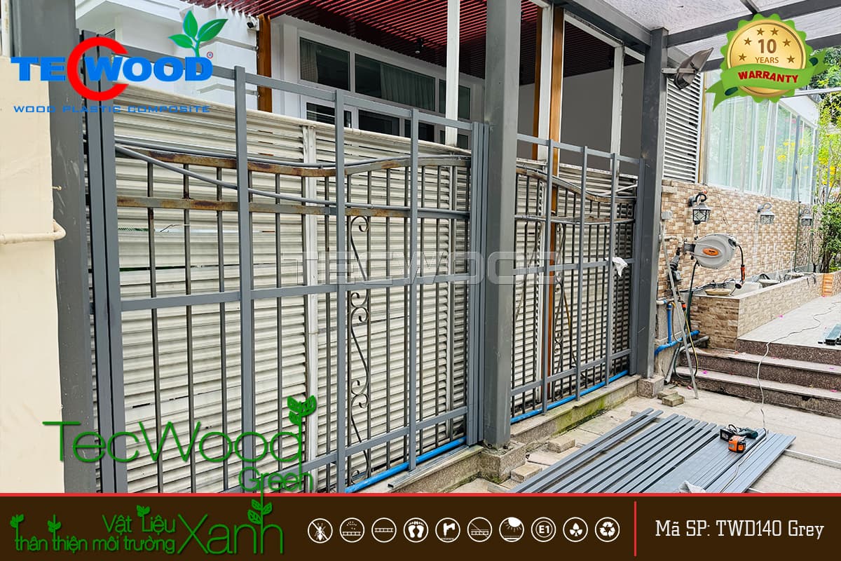 Khung thép hàng rào lắp ghép tại Phú Mỹ Hưng