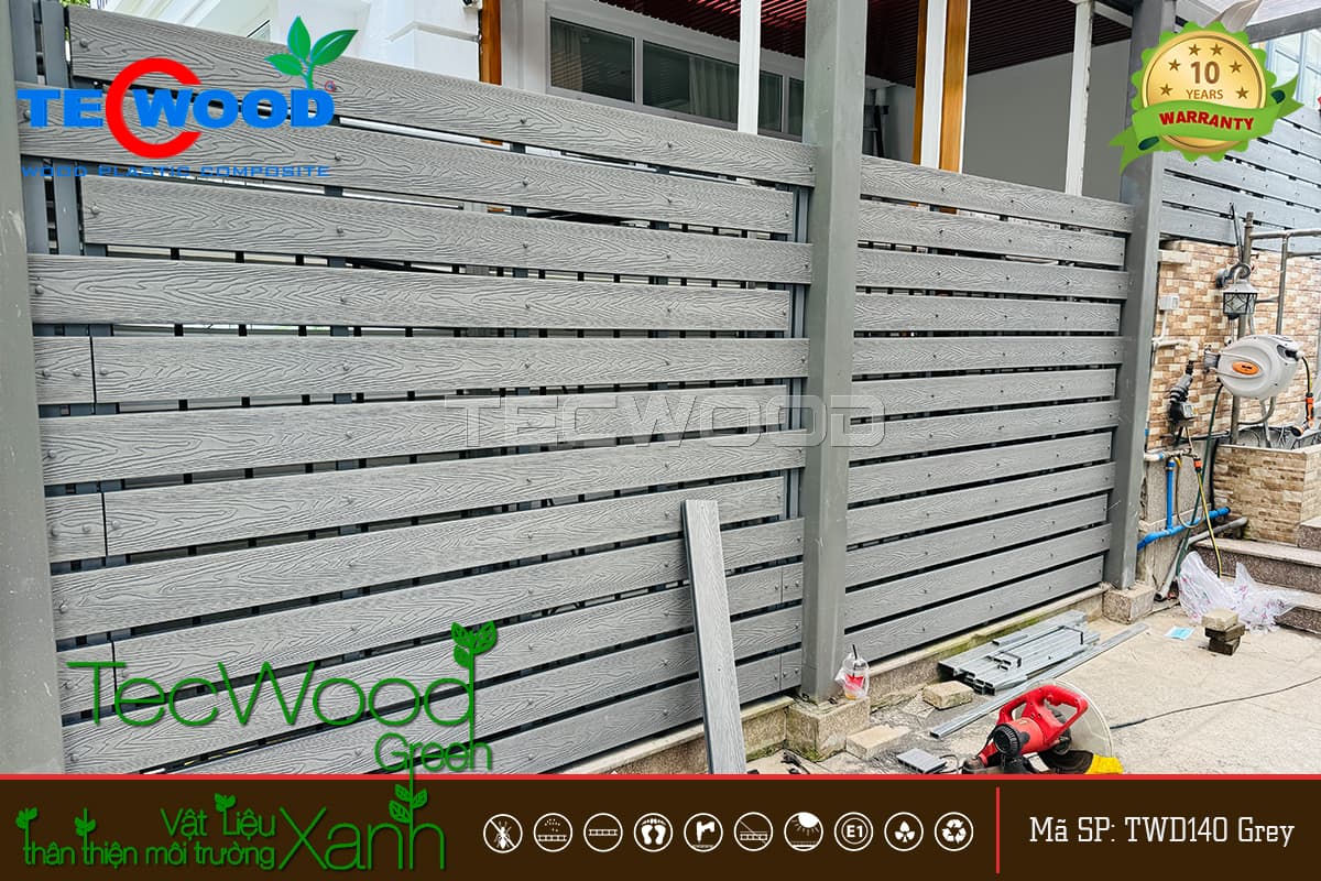 Lắp đặt hàng rào gỗ nhựa tại Phú Mỹ Hưng
