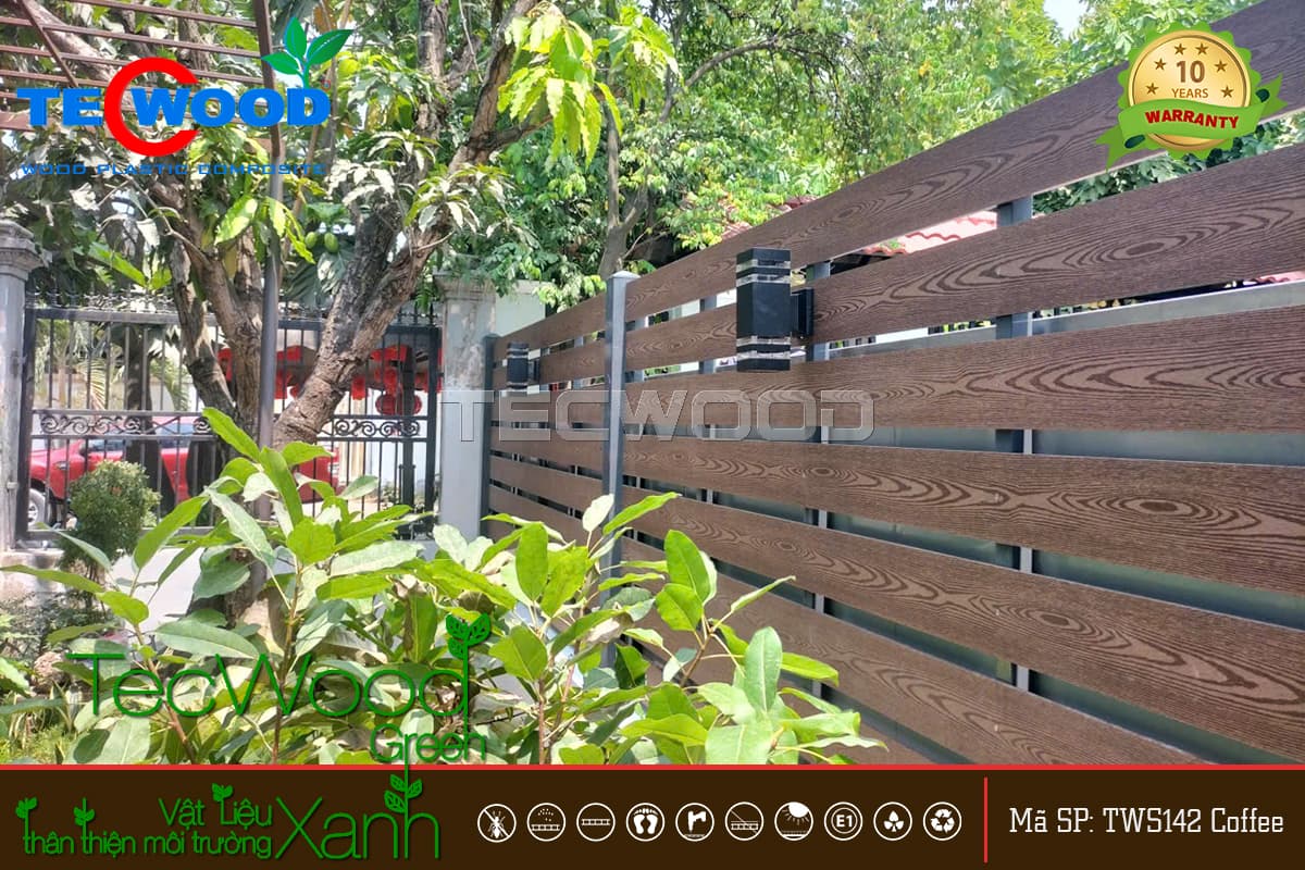 TecWood thi công hàng rào lắp ghép gỗ nhựa tại Thủ Đức