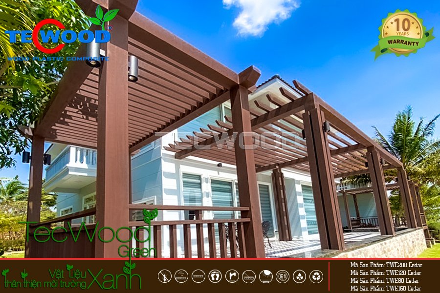 Lam che nắng cho khu nghỉ dưỡng ven biển
