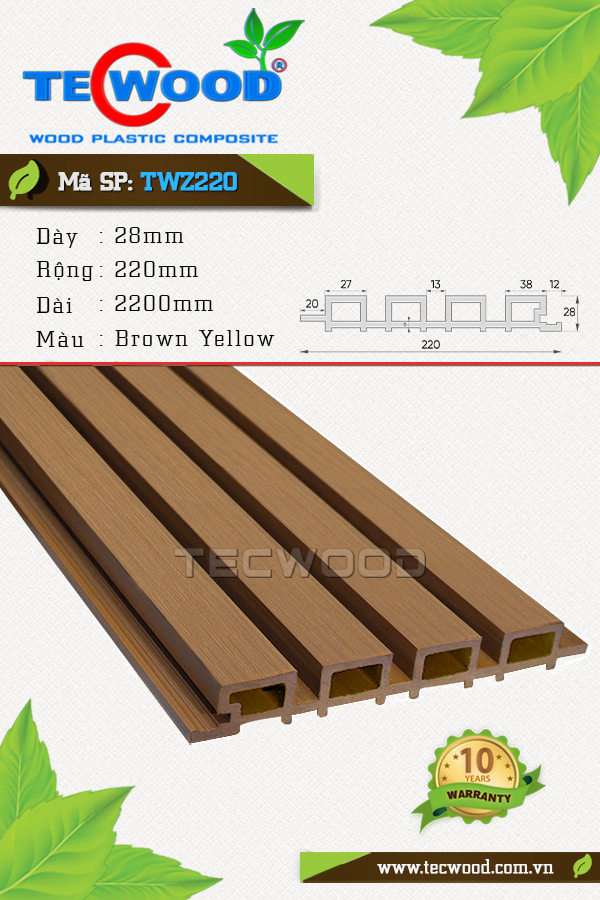 Tấm lam 4 sóng thấp màu Brown Yellow