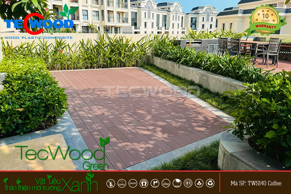 Lót sàn gỗ sân thượng ngoài trời