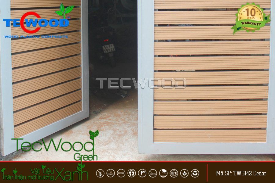Cổng gỗ nhựa của TecWood