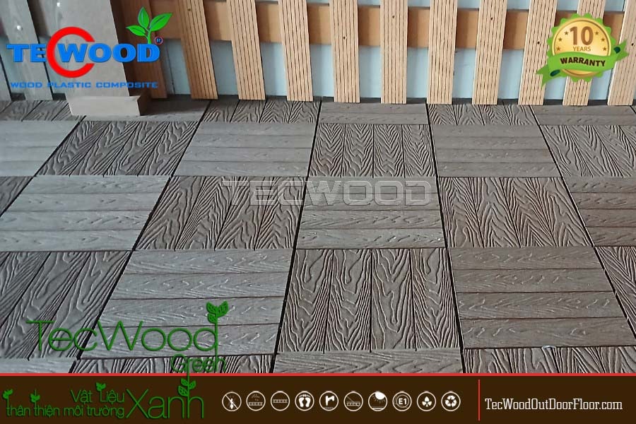 Tấm vỉ nhựa giả gỗ 3D của TecWood