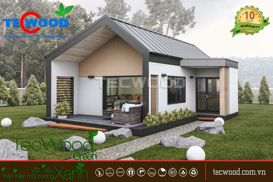 Nhà gỗ lắp ghép nhỏ gọn