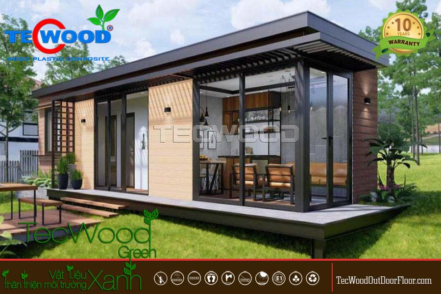 Nhà lắp ghép cho sân vườn