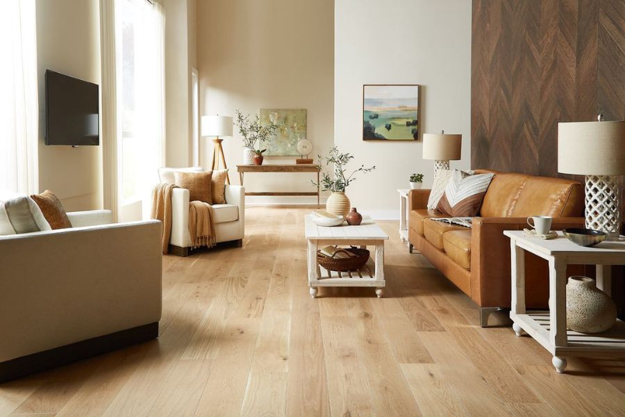 Lót sàn gỗ ASH trong nhà