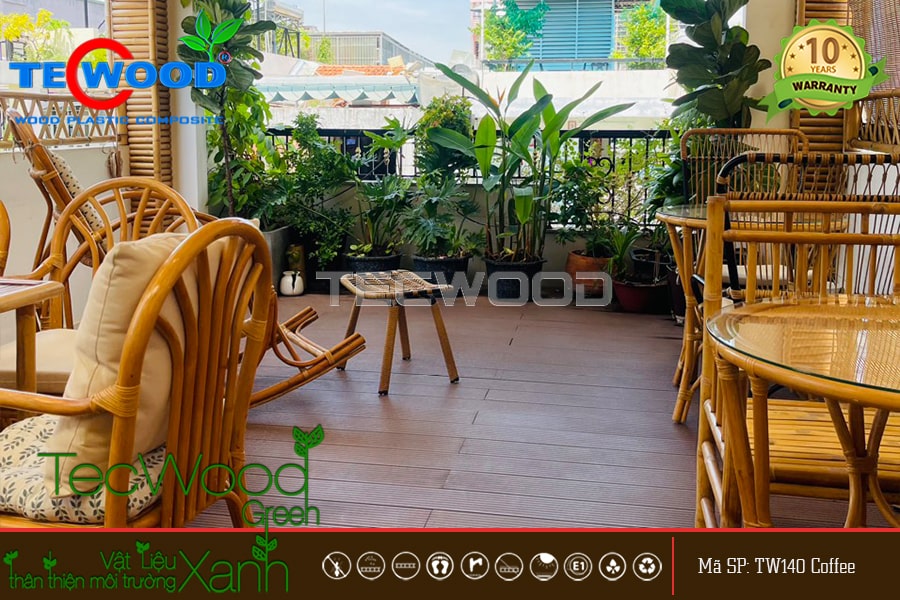 Sàn gỗ nhựa lót ban công TecWood