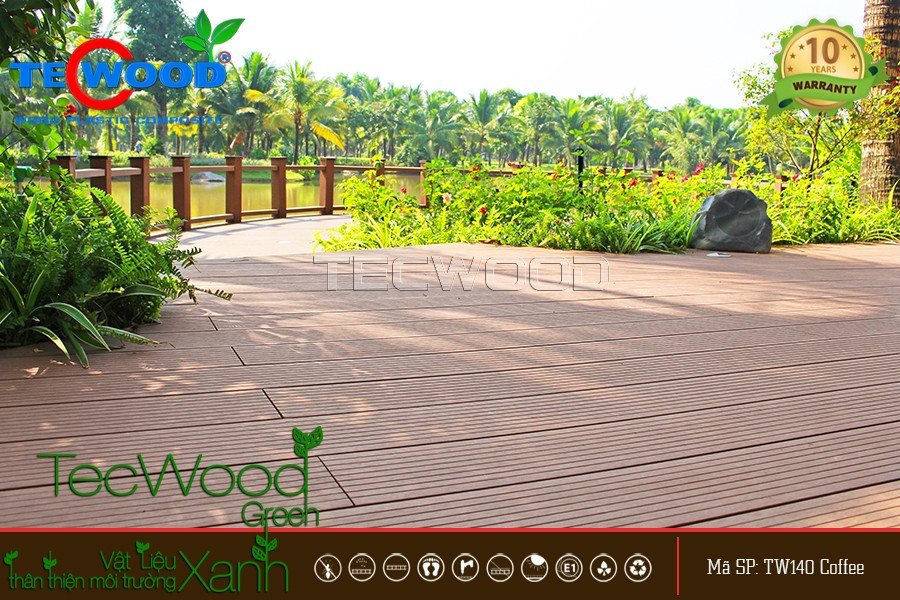 Lót sàn gỗ cho không gian sân vườn