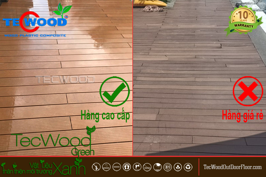So sánh giữa sàn gỗ nhựa giá rẻ và sàn gỗ nhựa cao cấp
