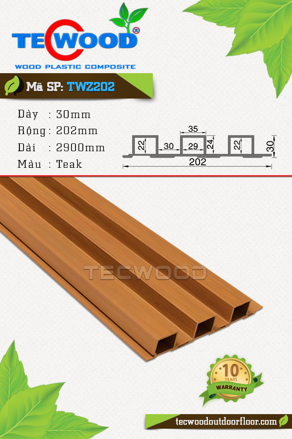 Tấm ốp gỗ nhựa TWZ202