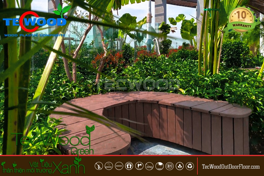 Mẫu ghế gỗ nhựa cho khu resort sang trọng