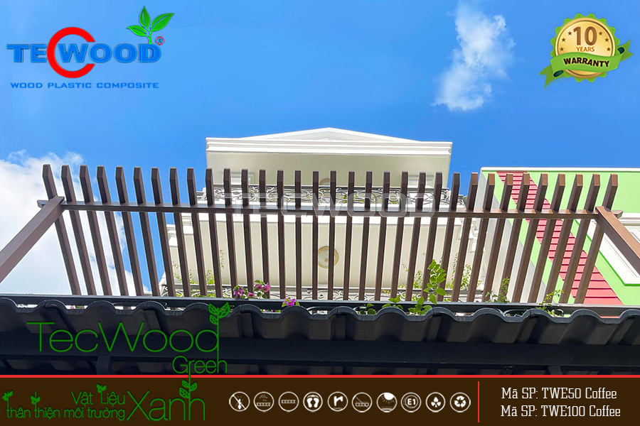 Giàn lam gỗ ngoài trời trang trí mặt tiền công trình thêm sang trọng