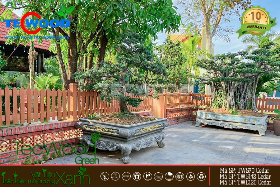 Hàng rào gỗ nhựa - giải pháp tuyệt vời để trang trí ngoại thất ngôi nhà