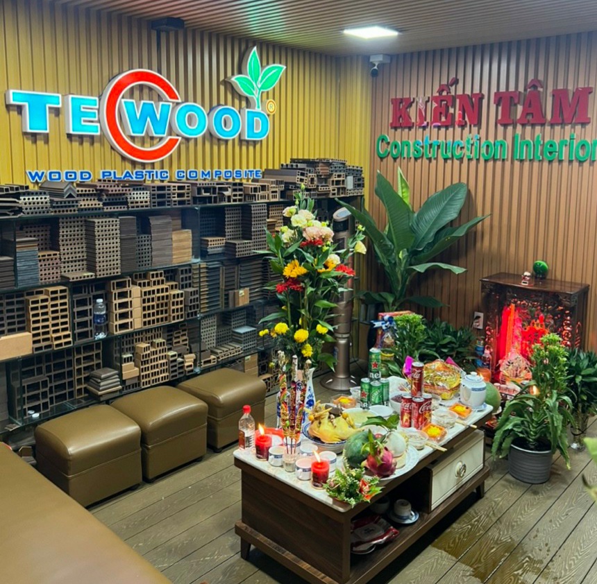 Không gian trưng bày sản phẩm tại Tổng công ty gỗ nhựa TecWood