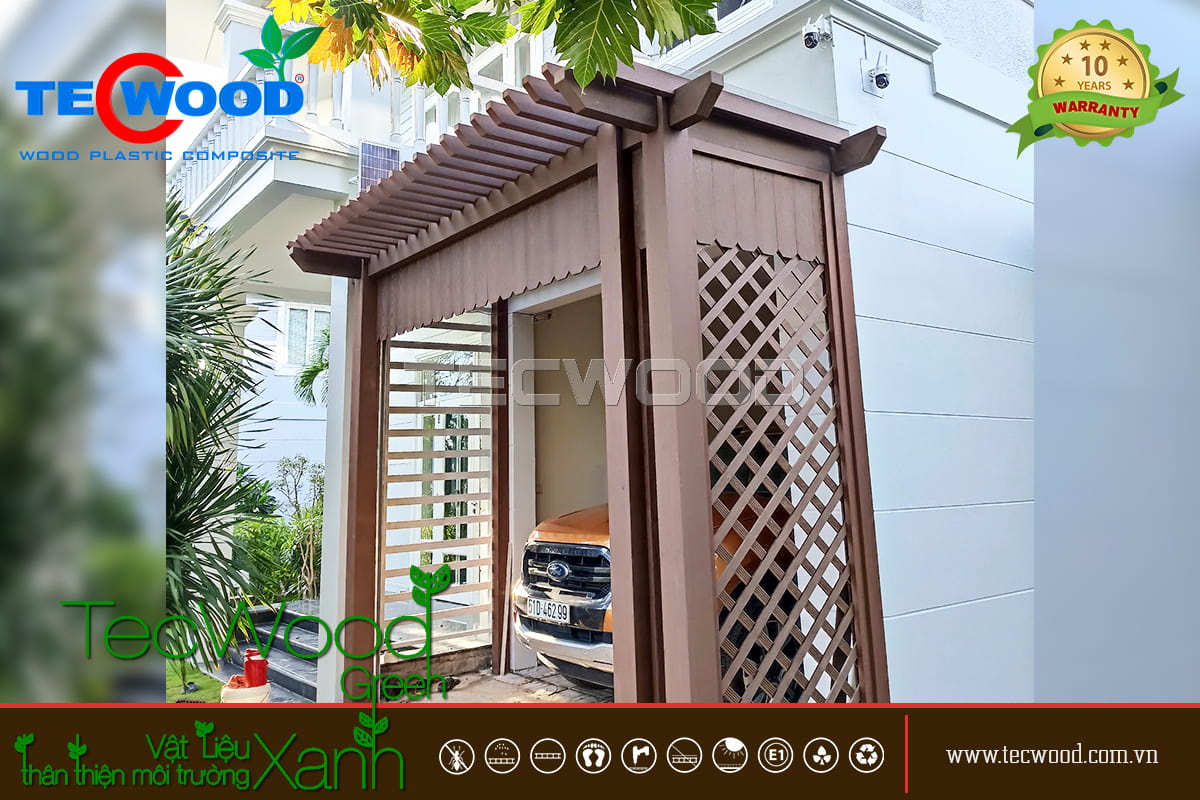 Giàn pergola cho biệt thự ven biển