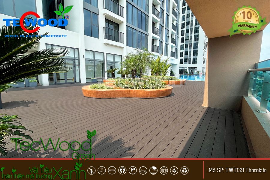 Sàn gỗ nhựa composite thân thiện với môi trường, an toàn cho người sử dụng