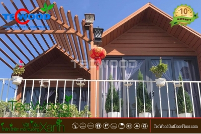 5 ý tưởng trang trí sân thượng với gỗ nhựa ngoài trời
