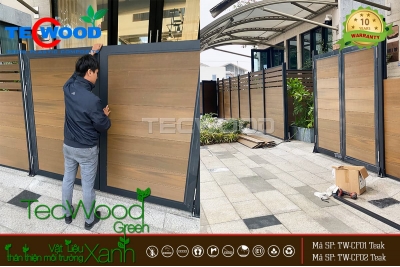 Báo giá cổng gỗ nhựa mới nhất và 7 yếu tố quyết định chi phí
