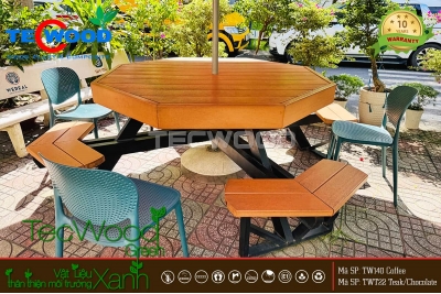 Công trình văn phòng Wealthcons tại Thủ Đức với gỗ nhựa TecWood