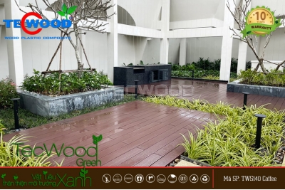Sàn gỗ ngoài trời sân thượng có phù hợp cho góc BBQ gia đình?