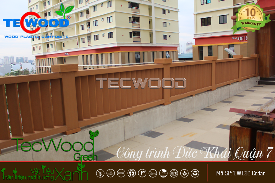 Thanh lam TecWood TWE80-Cedar