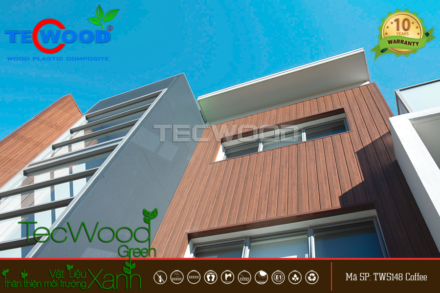 Tấm ốp gỗ nhựa TecWood TWS148-Coffee