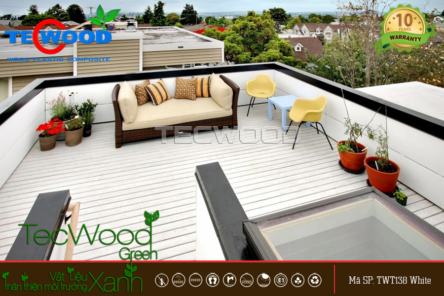 Sàn gỗ TecWood TWT138-White