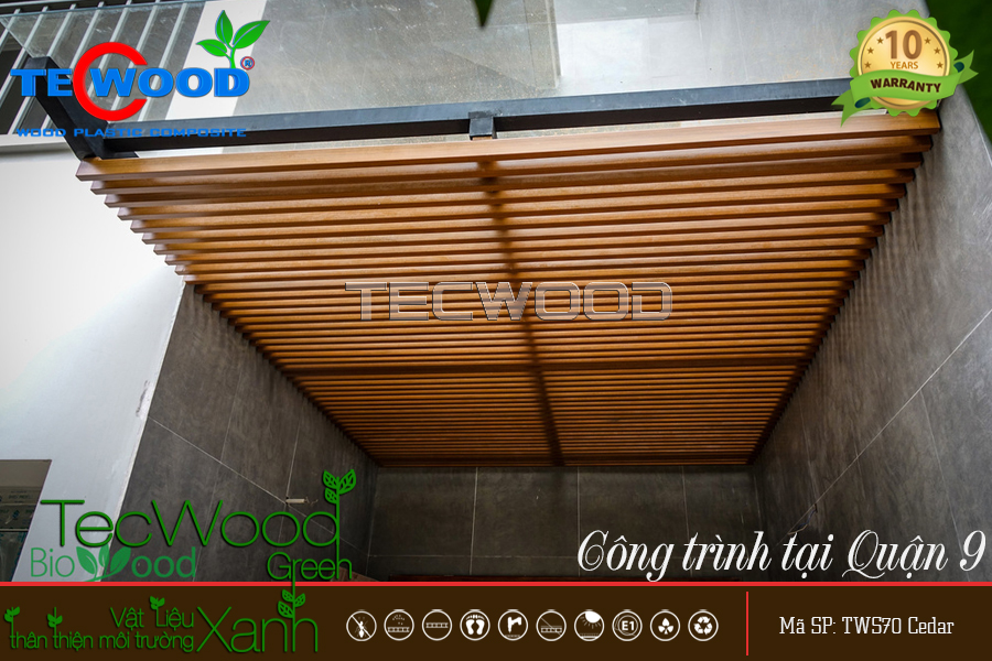 Thanh lam gỗ nhựa TecWood TWS70-Cedar