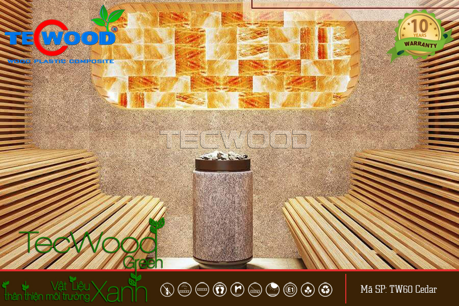 Thanh lam gỗ nhựa TecWood TW60-Cedar