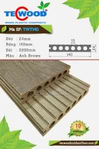 sàn gỗ nhựa chịu nước màu ash brown