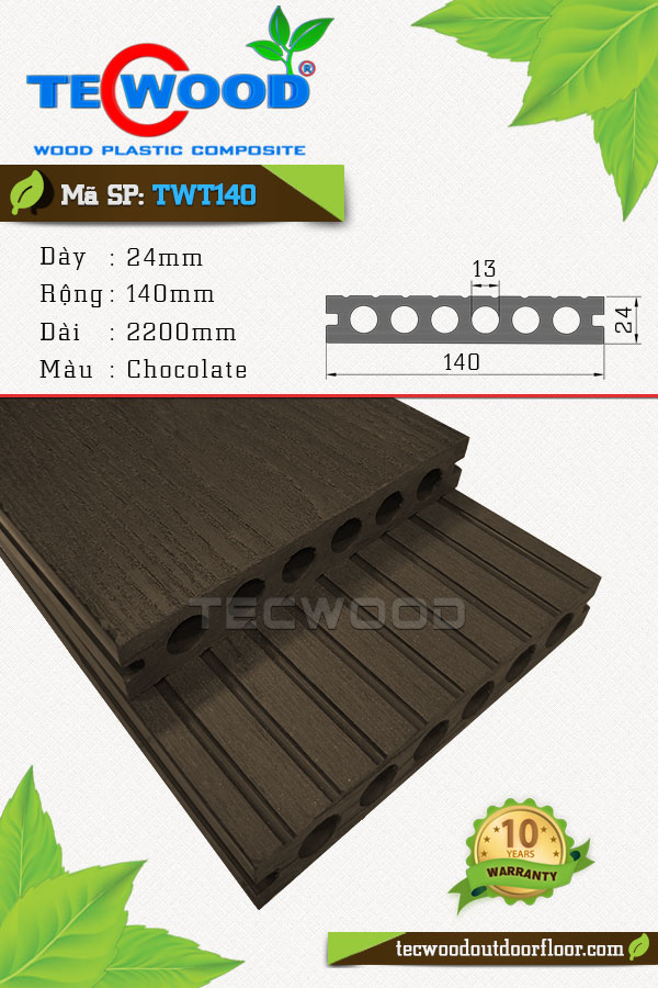Sàn gỗ TecWood TWT140-Chocolate