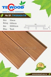 Tấm ốp gỗ nhựa TecWood TW100ASA-T16 màu Teak
