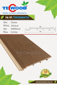 Tấm ốp gỗ nhựa TecWood TW125ASA-T12 màu Coffee