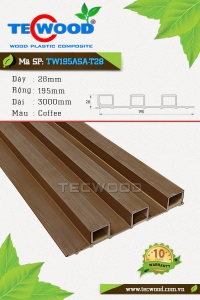 Tấm ốp gỗ nhựa TecWood TW195ASA-T28 màu Coffee