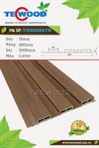 Tấm ốp gỗ nhựa TecWood TW200ASA-T16 màu Coffee