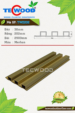 Tấm ốp gỗ nhựa TecWood TWZ202-Merban