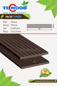 Tấm ốp gỗ nhựa TWS70 - Chocolate