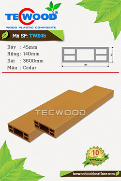 Thanh lam TecWood TWE45-Cedar