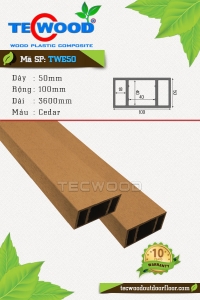 Thanh lam gỗ nhựa TecWood TWE50 Cedar
