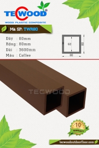 Thanh lam gỗ nhựa TecWood TWR80 Coffee