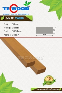 Thanh lam gỗ nhựa TecWood TWS30 - Cedar