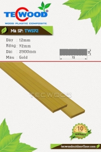 Thanh lam gỗ nhựa TecWood TWS72-Gold