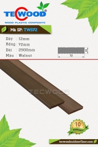 Thanh lam gỗ nhựa TecWood TWS72-Walnut